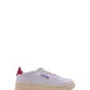 Uomo AUTRY Sneakers | Sneakers Medalist In Pelle Bianco Rosso