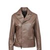 Donna SIMONETTA RAVIZZA Blouson | Giacca In Pelle Marrone