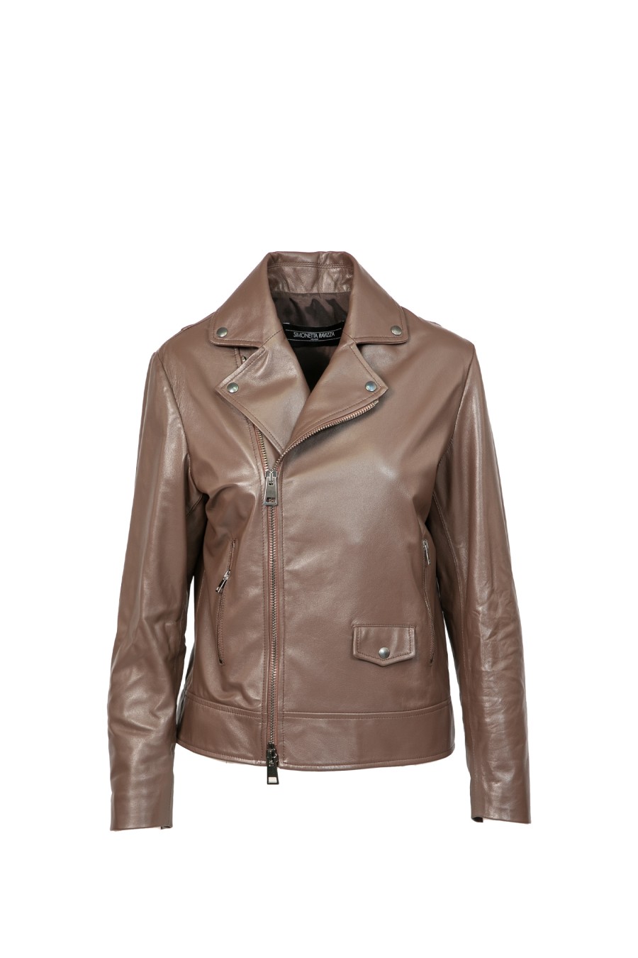 Donna SIMONETTA RAVIZZA Blouson | Giacca In Pelle Marrone