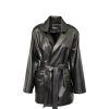 Donna SIMONETTA RAVIZZA Blouson | Cappotto In Pelle Nero