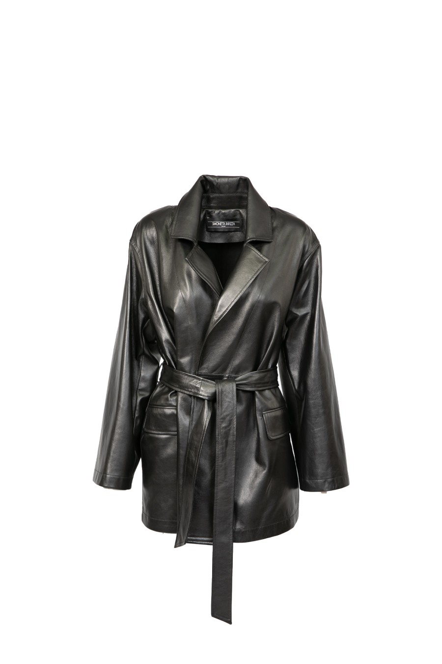 Donna SIMONETTA RAVIZZA Blouson | Cappotto In Pelle Nero