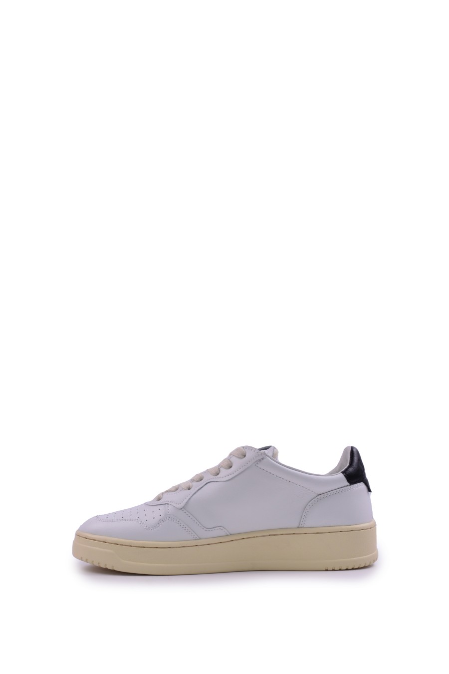 Uomo AUTRY Sneakers | Sneakers Medalist Low In Pelle E Suede Bianco Nero